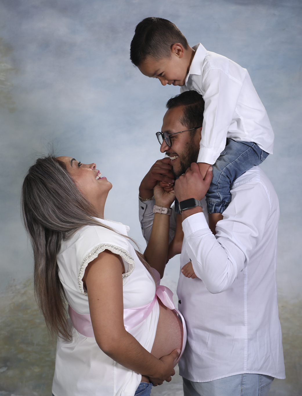 3 family portrait with parents and child